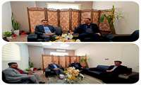 دیدار صمیمانه معاون درمان و مسئول سلامت روان و اعتیاد دانشگاه با آقای ملاشاهی مسئول ستاد مواد مخدر استان