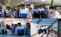 دکتر قاسم میری علی آباد، معاون درمان دانشگاه، در بازديد از پايانه مرزي میرجاوه: