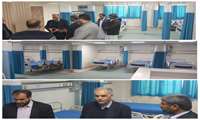 بازدید رئیس دانشگاه علوم پزشکی زاهدان از آخرین مراحل ساخت و تجهیز  بخش مراقبت های ویژه ( CCU ) در بیمارستان امام خمینی(ره) خاش